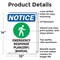 Signmission Emergency Response, 10 in W x Rectangle, Aluminum OS-2PACK-NS-A-1014-V-11895 - alternate 4